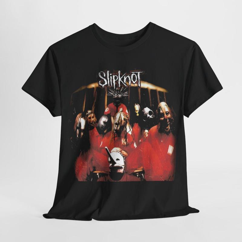 Slipknot Self Titled Album Cover Unisex T-Shirt Cotton Tshirt