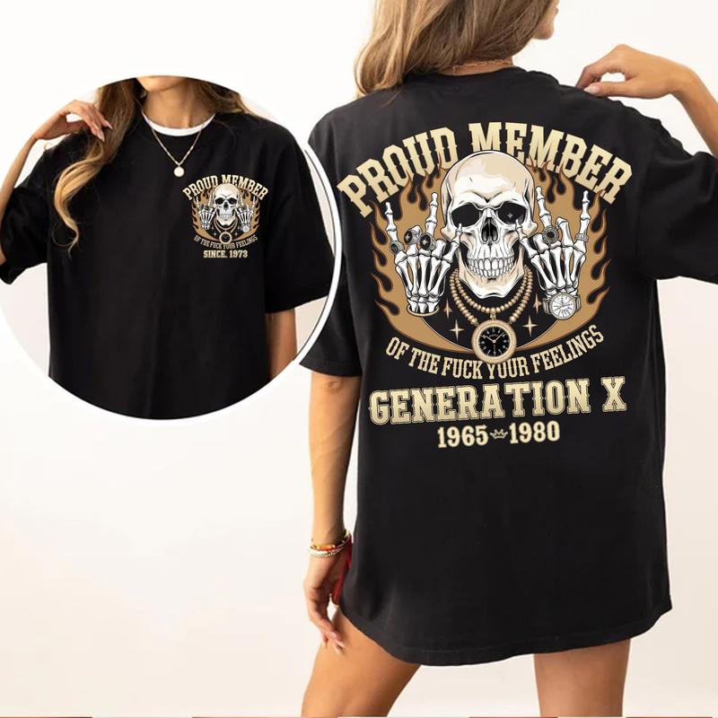 Proud Gen X Raised On Hose Water And Neglect T-Shirt Vintage Inspired, Funny Humor Tee For GenX Members