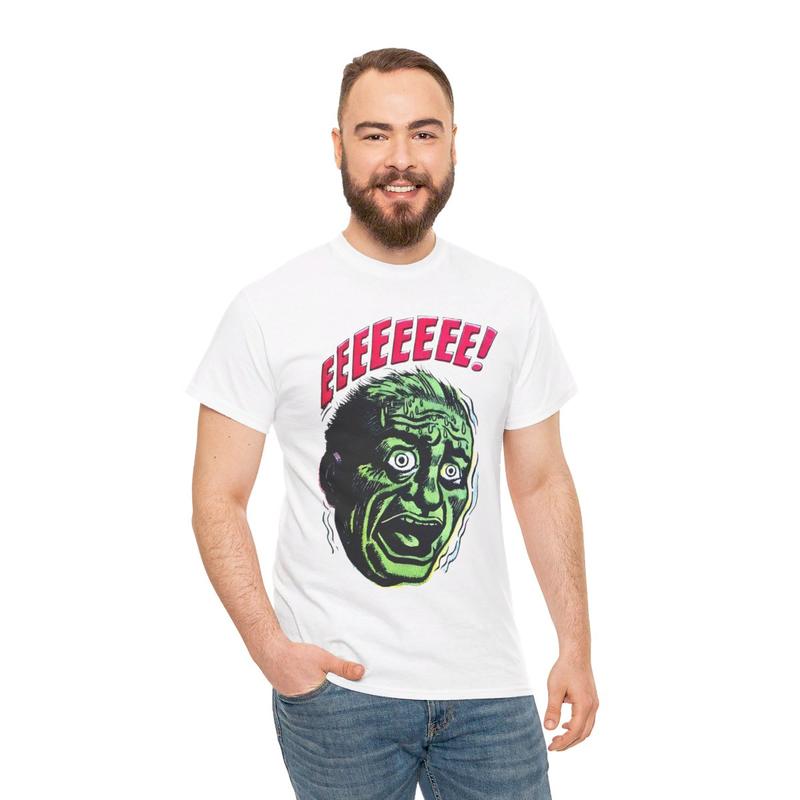 Big Head EEEEEEEEE Graphic Tee Casual Classic Cotton Menswear Retro Shirt T-Shirt Top Vintage Comfy