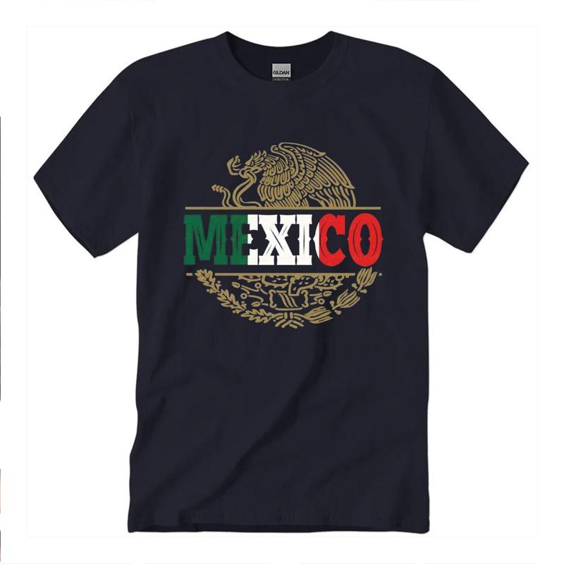 Mexican Eagle Shirt, Mexico Flag T-Shirt Unisex Classic Cotton