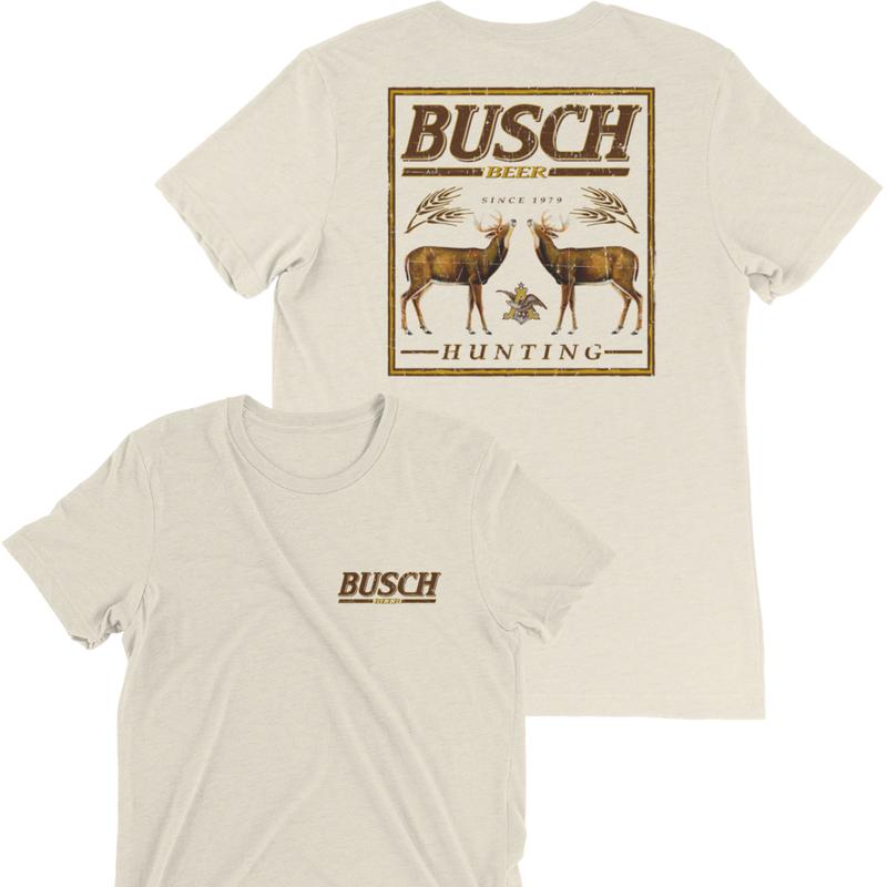 BUSCH LIGHT, BEER, BUSCH BEER HUNTING DEER T-SHIRT, For Men, For Women,  Casual Graphic Round Neck T-shirt for Summer, Fashion Men's Top for Daily Wea