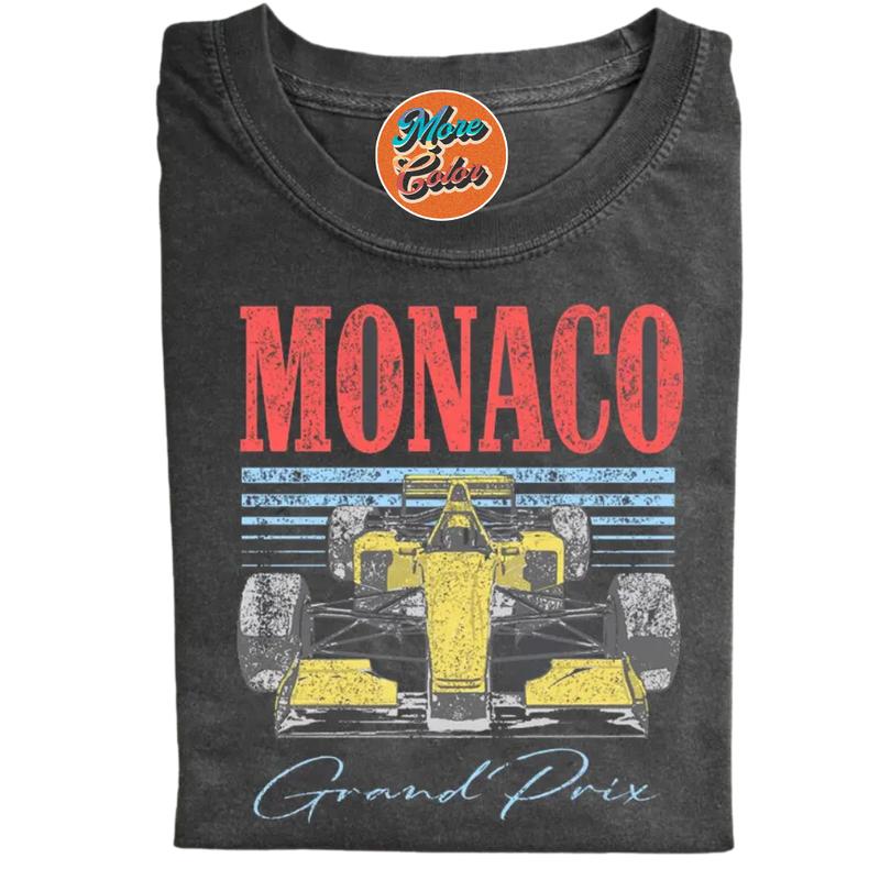 Monaco Grand Prix Racing Shirts, Cotton Unisex T-shirt, Sweatshirt, Crew Neck, Size S- 3XL, Menswear Top, Womenswear Top Underwear Streetwear