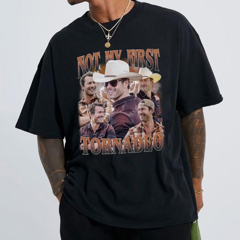 Glenn Powell Twisters T-Shirt Vintage Shirt, Gift For Woman and Man Unisex T-Shirt