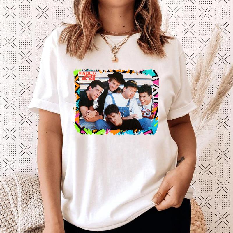 New Kids On The Block NKOTB Bleached Shirt Blockhead OOTD