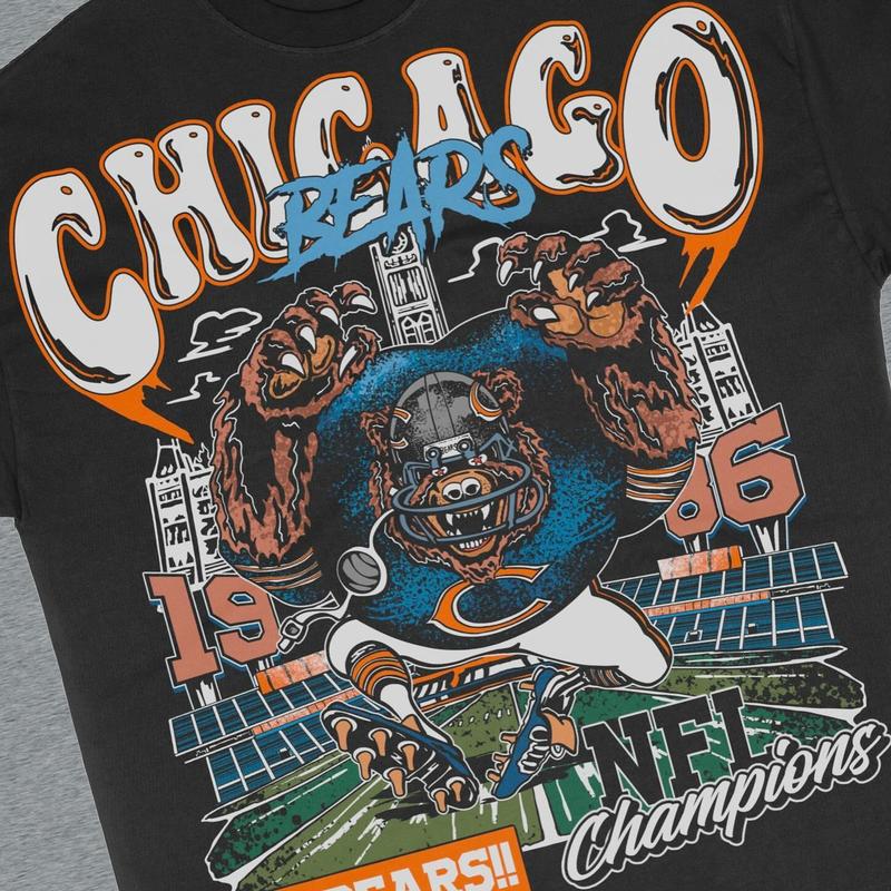 Bears Shirt, Vintage 90s Unisex Football Tees, Football T-Shirts, Sports Shirt, Game Day Tee, Football Fan Gifts