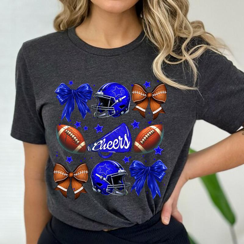 School Spirit Shirts, Coquette Football Shirt, Fall Football Graphic Tee, Football Mom, Football Mama, Game Day Shirt, Cheer Mom Shirt