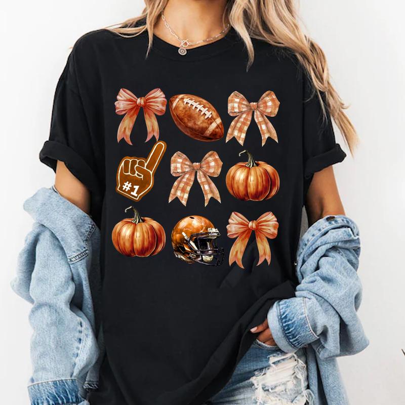 Retro Coquette Football Shirt, Football Mom Shirt, Fall Football Shirt, Game Day Shirt, Football Season, Sport Gift, Football Mama