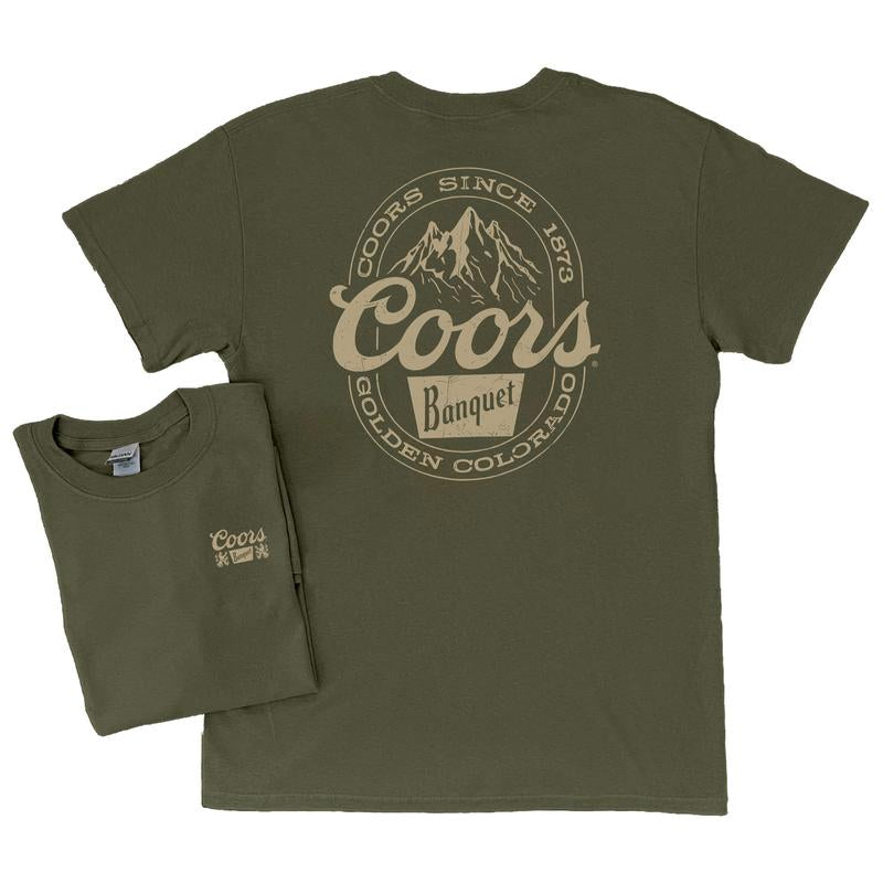 Coors Banquet T-Shirt - Classic and Rugged Design , Cotton Crewneck Tee for Men and Women