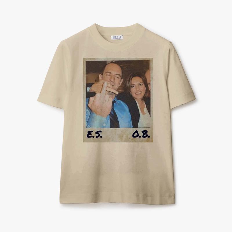 Elliot Stabler And Olivia Benson Shirt Law And Order Shirt Elliot And Olivia Svu Vintage Shirt Cotton Crewneck