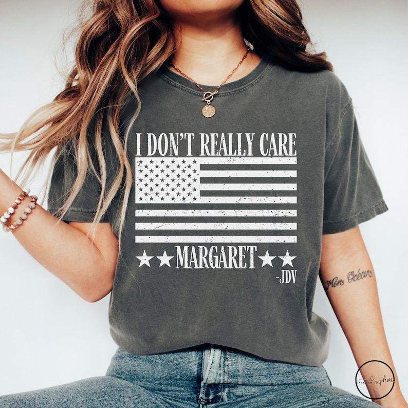 I Don't Really Care Margaret Vice President Vance Republican Shirt, Unisex Trending Republican T-Shirt, Trump Vance 2024 Political TShirt