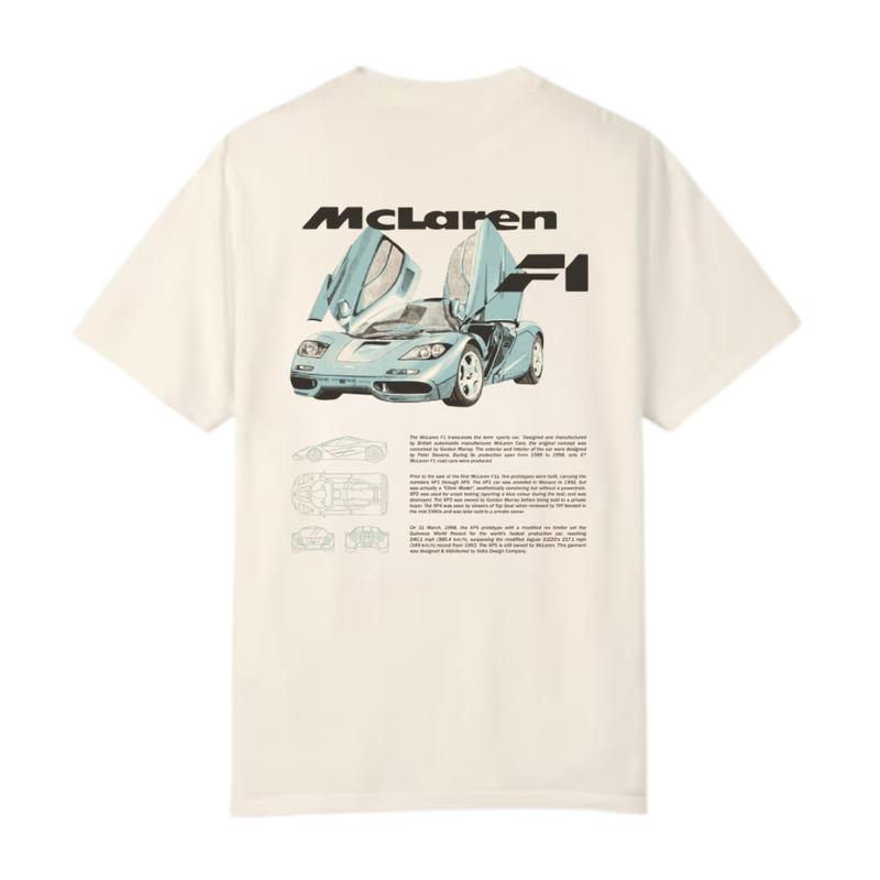 McLarennn F1 Tee T-Shirt, Car Enthusiast T-Shirt, Car Clothing
