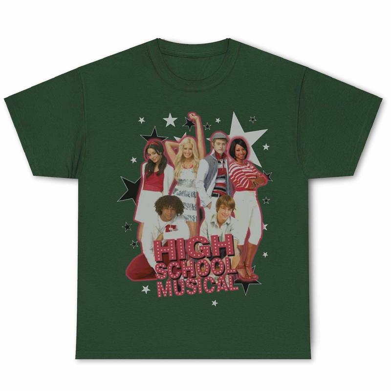 High School Musical The Series Shirt, Vintage Troy Bolton Shirt, East High School Tee, Sharpay Evans, Vintage Movie Graphic Cotton Clothing