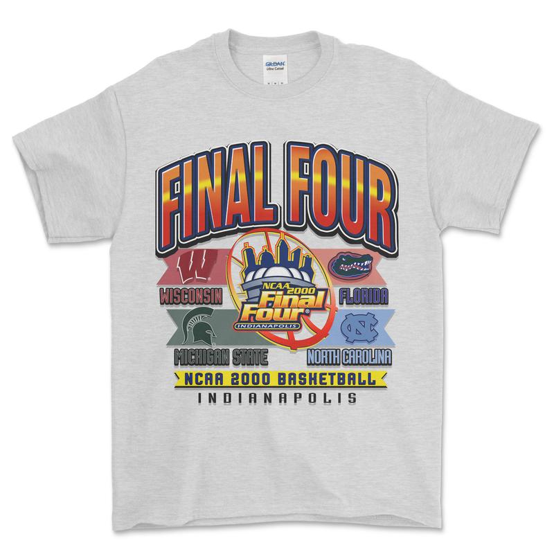 2000 NCAA Final Four Indianapolis T-Shirt, graphic vintage sports tees for men
