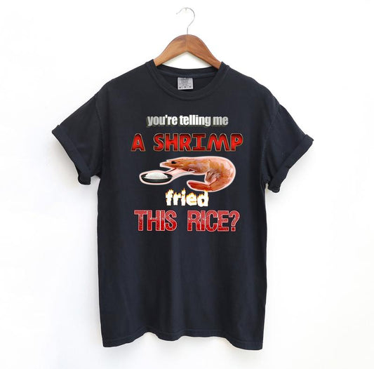 Shrimp Fried Rice T Shirt, Meme Comfort Colors T-Shirt