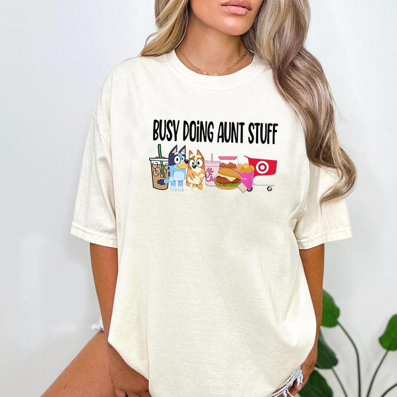 Busy Doing Aunt Stuff Sweatshirt Chick Fil Sweatshirt, T-shirt - Variety Of Designs - Extensive Size Options - Minimalist Chic - Flexible Fashion Fits