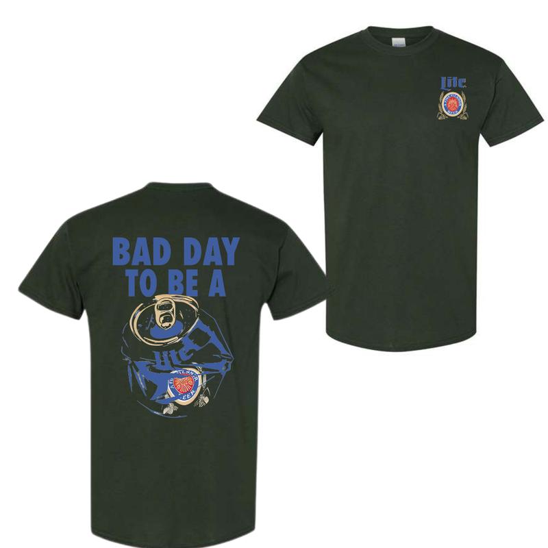 Bad Day To Be A Miller Lite 2 Sides Tshirt, Miller Lite Tshirt, Tropical Tshirt