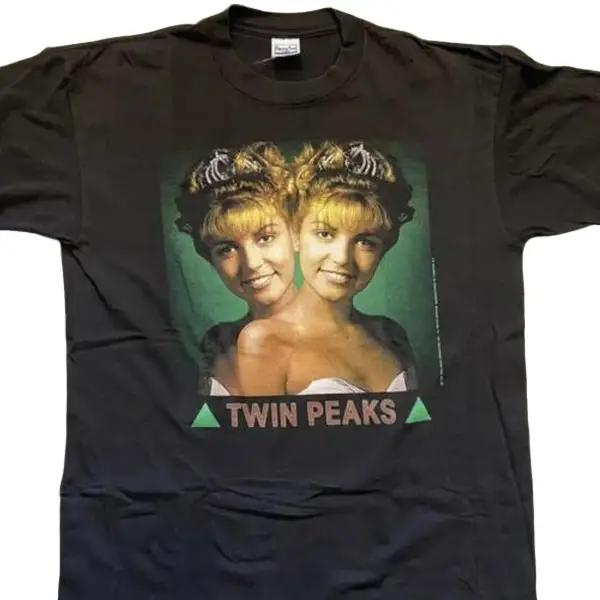 1990 Laura Palmer Twin Peaks basic black Unisex T shirt Cotton Menswear