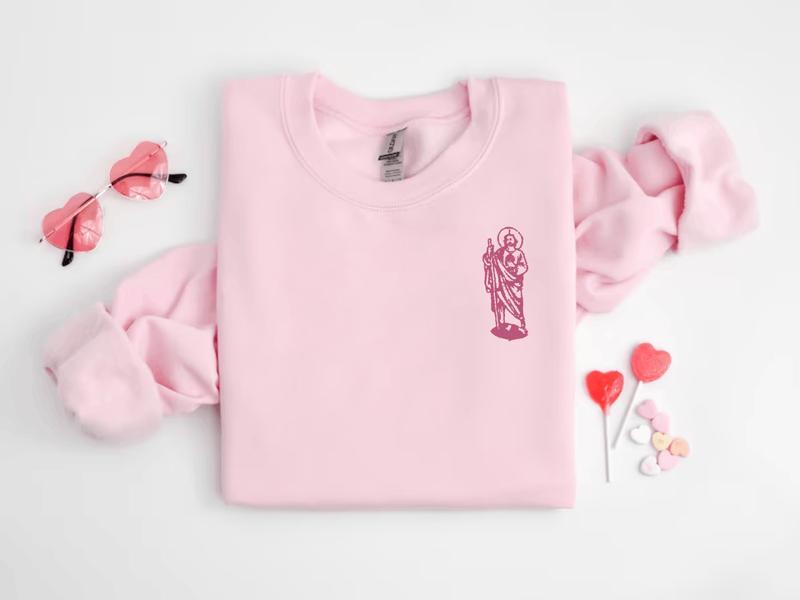 San Judas Tadeo Pink sweatshirt