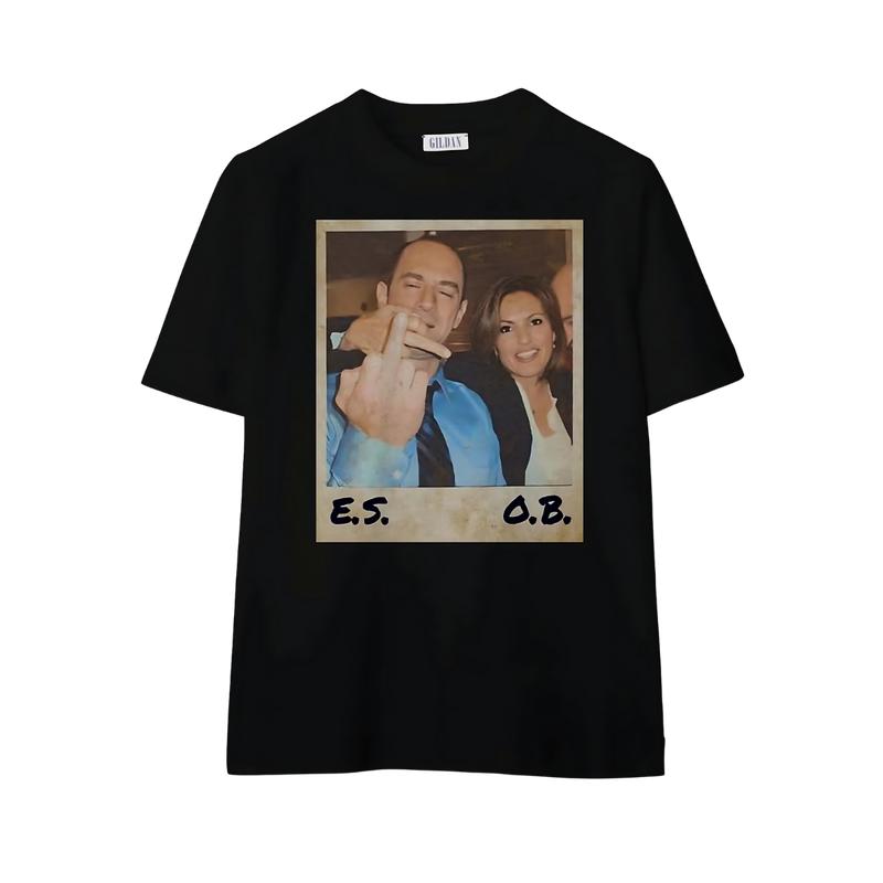 Elliot Stabler And Olivia Benson Shirt Law And Order Shirt Elliot And Olivia Svu Vintage Shirt Cotton Crewneck