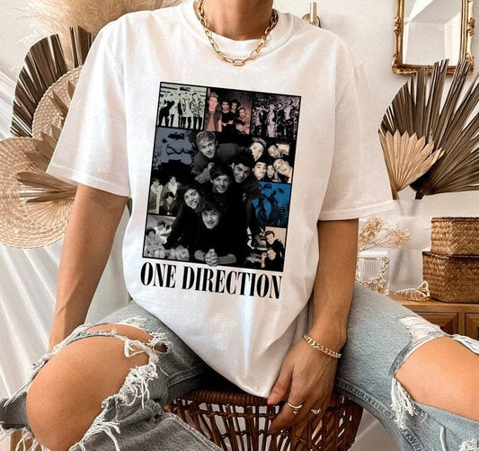 Direction Concert Shirt, 1D One Direction Band, 1D Tee, One Direction Music Country Shirt, Gift for 1D Fans Casual Cotton Casual Cotton