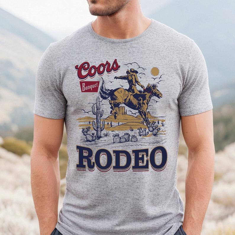 Coors Western Cowboy T-Shirt - Vintage 90s Graphic Western Shirt