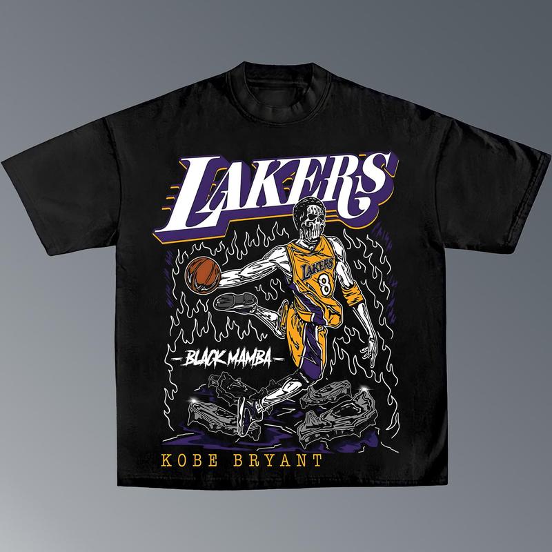 KOBE LAKERS Shirt, Basketball Shirt, Sport T-shirt, Unisex Crewneck Sport Classic T-Shirt, Gift For Him Her, Basketball Fans Clothing Cotton