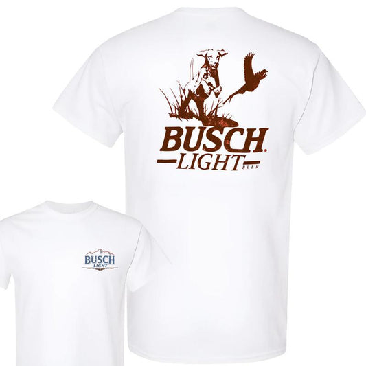 Busch Light -Beer- Busch Light Hunting Dog Tshirt , Casual Graphic Round Neck T-shirt for Summer, Fashion Top for Daily Wear, T shirt For Men And Wome