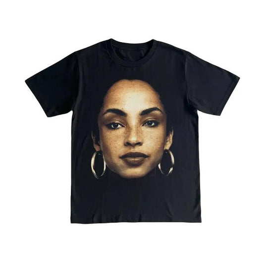 SADE ADU T-SHIRT - Graphic Sade Adu Heavy Cotton Tee Shirt Tshirt Women Streetwear Fit Top