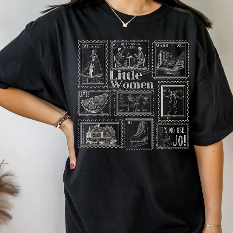 Little Women Literary Stamp Collection Tee Tshirt