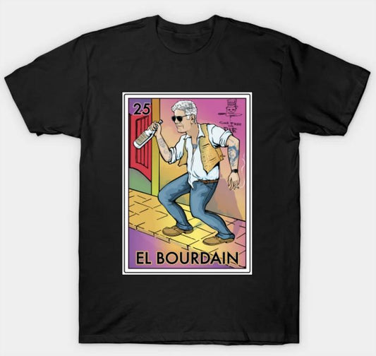 Funny Anthony Bourdain Celebrity Chef Cook Mexican Lottery T-shirt