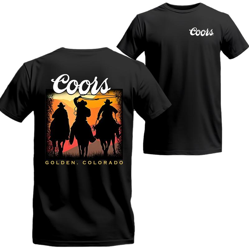 Coors Cowboy T-shirt Unisex T-Shirt , Coors Short Sleeve Tee, Unisex Shirt