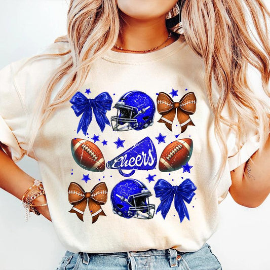 School Spirit Shirts, Coquette Football Shirt, Fall Football Graphic Tee, Football Mom, Football Mama, Game Day Shirt, Cheer Mom Shirt