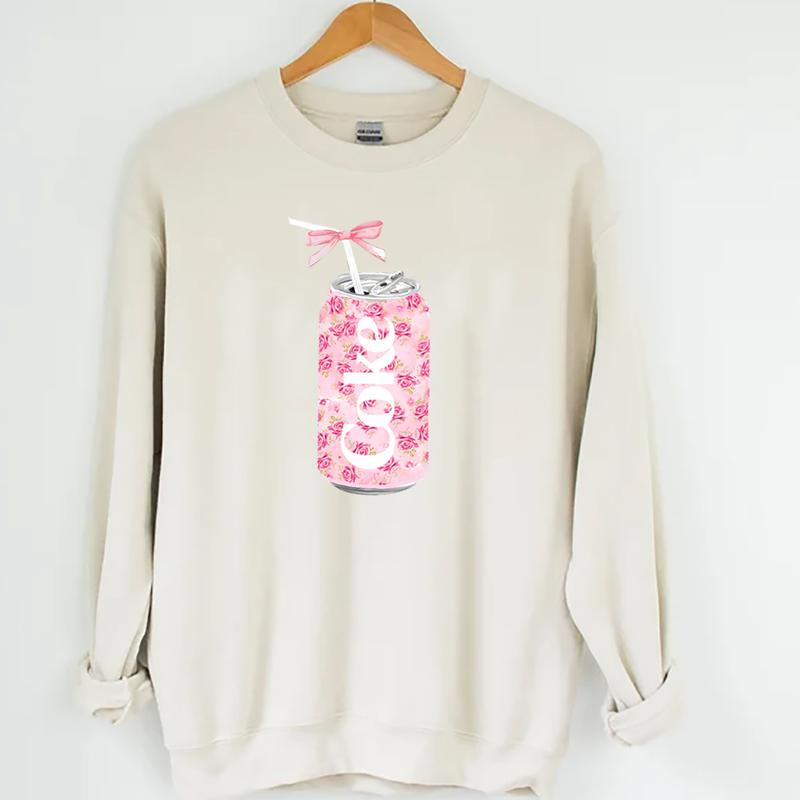Coquette Coke Sweatshirt, Coke Bow Crewneck, Coke Flower Shirt, Coke Pink Bow Sweathsirt, Diet Coke Lover Sweater, Funny Coke Shirt, Y2k Crewneck, Flo