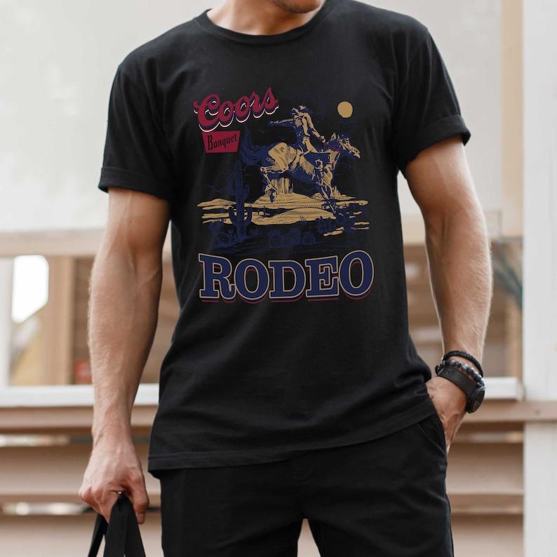 Coors Western Cowboy T-Shirt - Vintage 90s Graphic Western Shirt