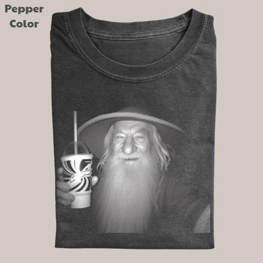 The Lord of the Rings Vintage Graphic Tee, Galdalf Energy Drink T-Shirt, Unisex Meme Cringe Funny Dumb Shirt, Menswear Womenswear Streetwear