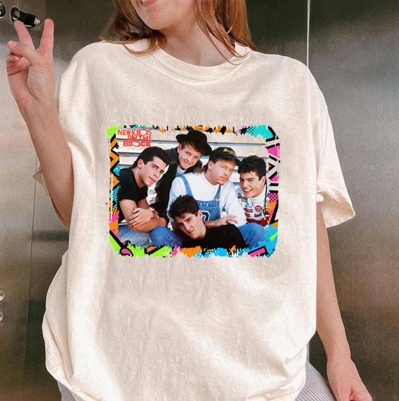 New Kids On The Block NKOTB Bleached Shirt Blockhead OOTD