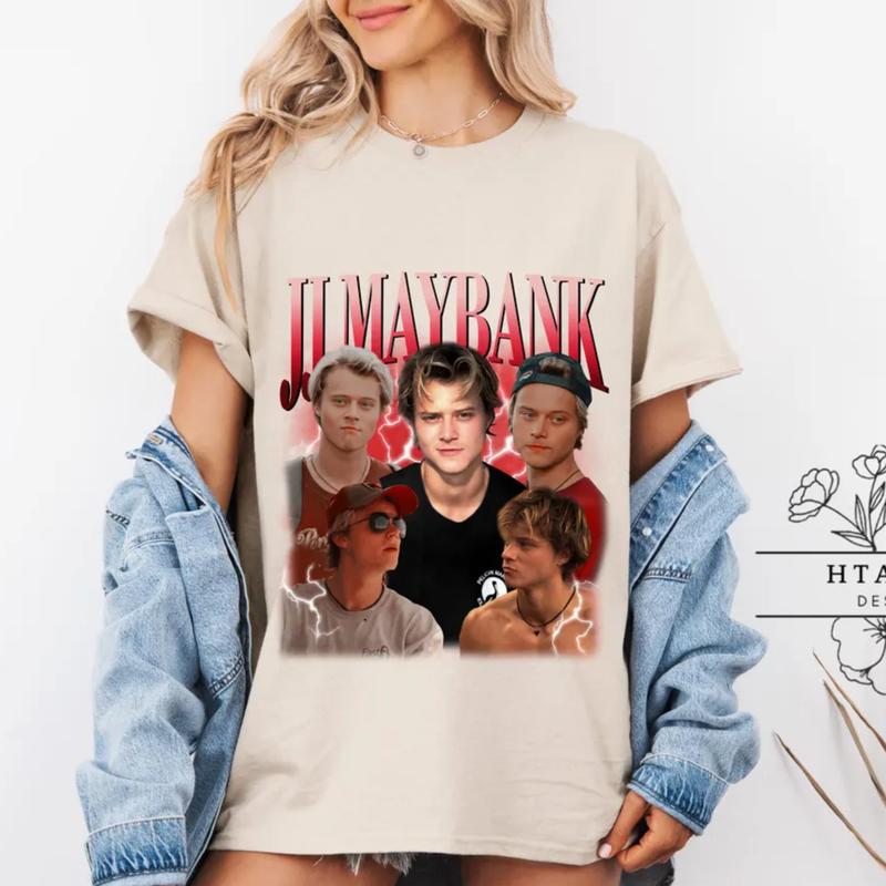 Double Sided JJ Maybank Vintage T-Shirt, Hoodie Sweatshirt Gift, Men and Women Unisex Softstyle Crewneck Comfort Cotton Fabric