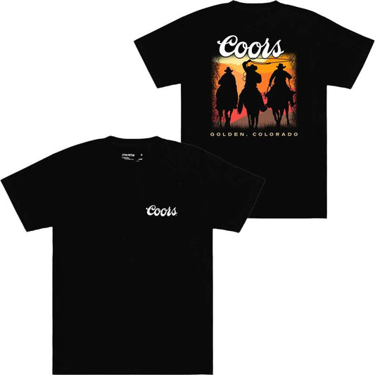 Coors Cowboy T-shirt - 2 Side - Plentiful Color Options - High Performance Apparel - Every Size Available - Choose Your Style - Versatile Unisex Wear