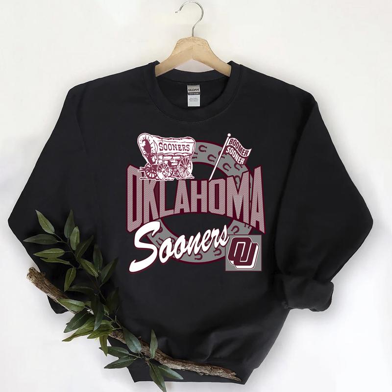 25. Oklahoma Sooners Vintage NCAA Sportswear, Hoodie, Cotton Sweatshirt, Classic University Team Apparel Men’s Gift