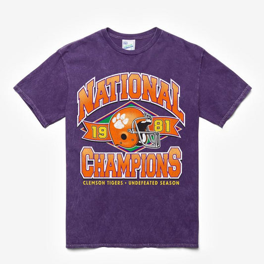 CLEMSON TIGERS H-CHAMPS LOCKER VINTAGE  TUBULAR TEE, VINTAGE GRAPHIC TEES, TP