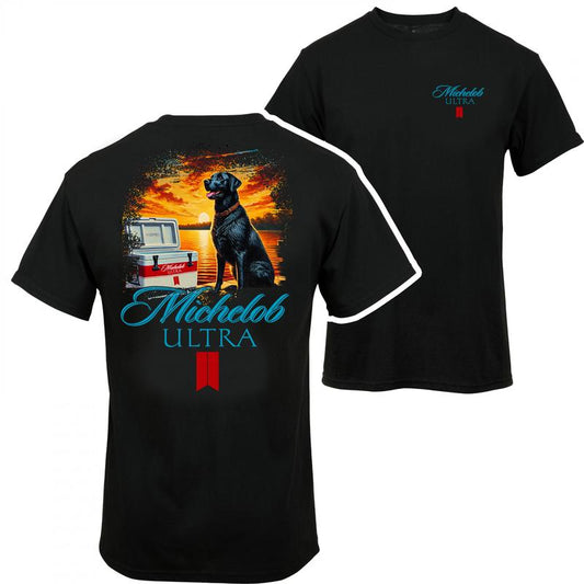 Michelob Ultra Beer And Dog Man's Best Friends T-shirt - 2 Side - Modern Fit - Pick Your Color - Find Your Perfect Fit - Fashion Varieties - Unisex Cl