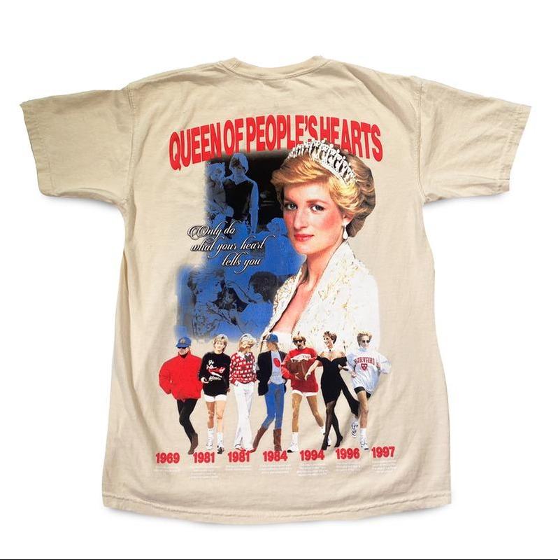 Princess Diana Moby Thrift Offical Tee Crewneck Top doublesided shirt
