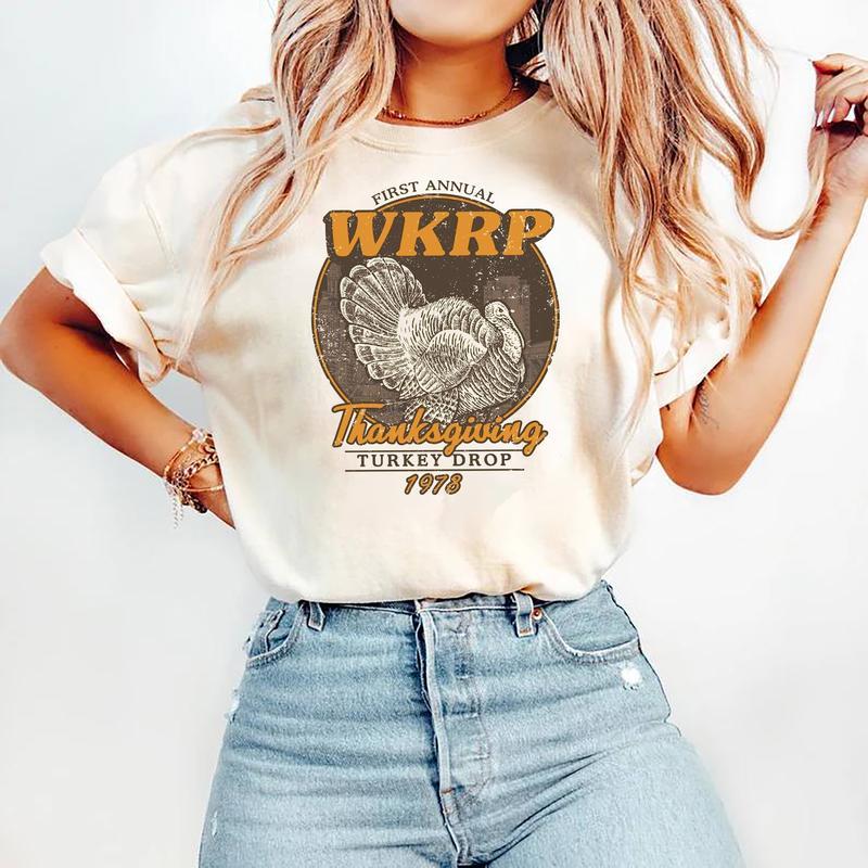 MS19 First Annual Thanksgiving Day Turkey Shirt, In Cincinnati Movie Sweater, Happy Thanksgiving Shirt Casual Top Womenswear