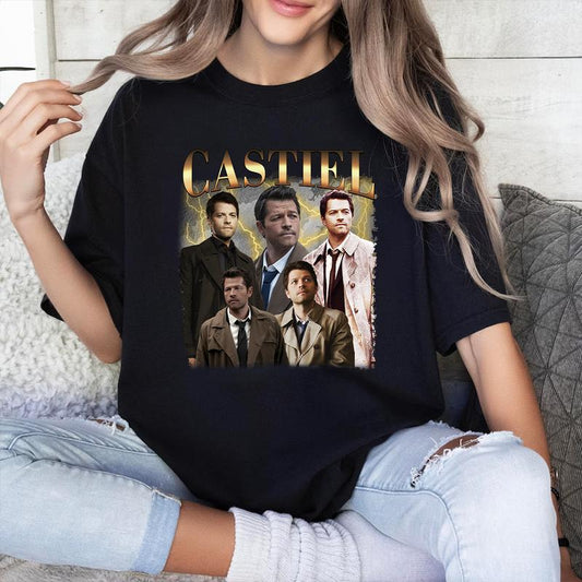 Castiel T Shirt, Vintage Castiel T Shirt, Gift For Woman and Man Unisex T-Shirt Sweatshirt Hoodie