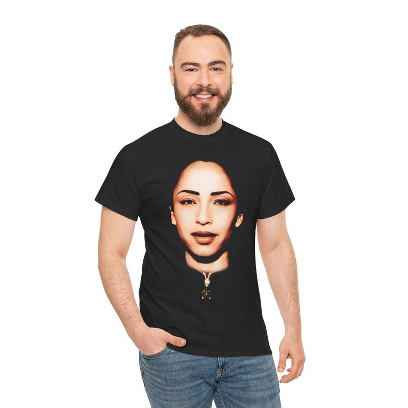 Sade Inspired 90s Vintage Style Graphic T-Shirt HipHop RNB Rap Streetwear Cotton Tee Casual Classic Menswear Retro Top
