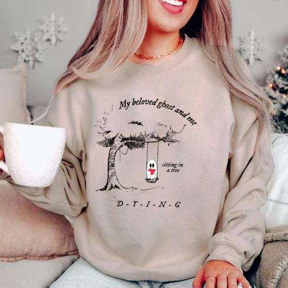 Halloween Spooky Shirt, Halloween Cute Ghost Shirt, Halloween Song Lyrics Shirt