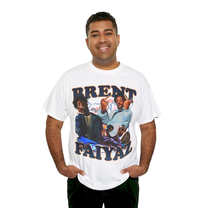 Sonder Vintage 90s Rap Tee, Brent Faiyaz Inspired, Hip hop RnB shirt Casual Cotton Menswear Top Classic Graphics Smooth Underwear Man Tshirt Streetwea