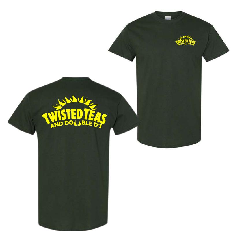 Twisted Teas and Double D's ver2 - 2 Sided - Tshirt Black - For Men - For Women