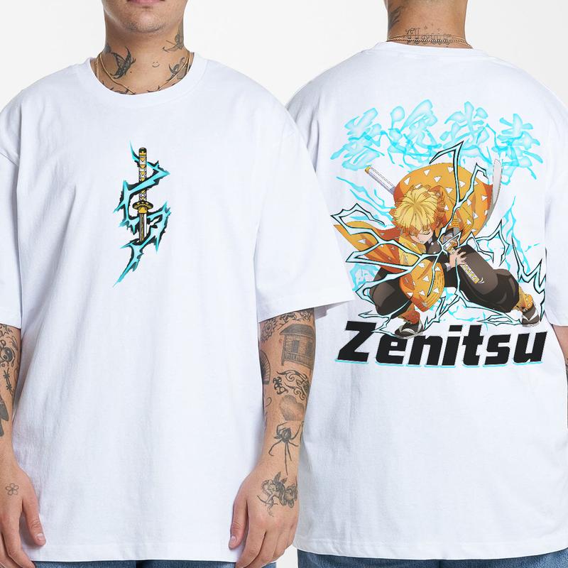 Zenitsu Thunder Breathing T-shirt,  Demon Slayer Shirt,  To the Hashira Training shirt, Demon Slayer t-shirt, Kimetsu no Yaiba To the Hashira Training
