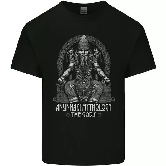 Vintage Anunnaki God Mens Cotton T-Shirt Short Sleeve T-shirt